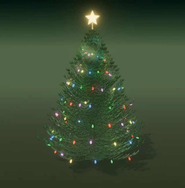 Fraser fir Christmas tree